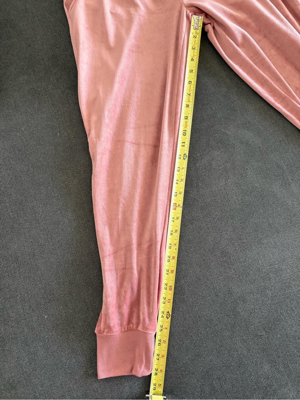 Felina Rose Gold Luxe Velour Zip Hoodie & Jogger Set - Picture 7 of 10